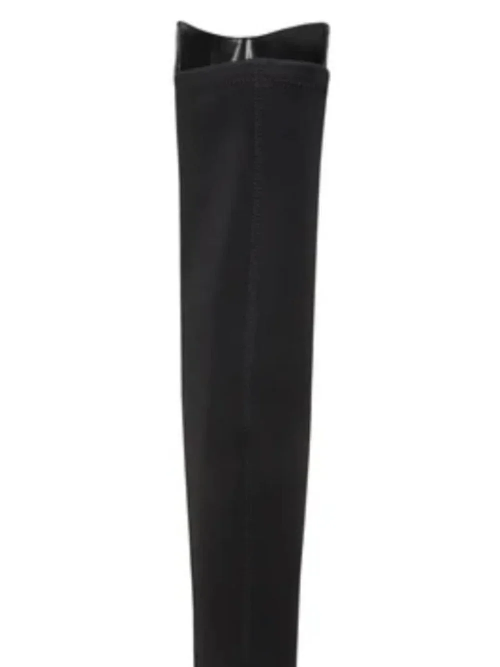 Biondo Sierra Waterproof Black Leather Over-the-Knee Lug Sole Boot - 8